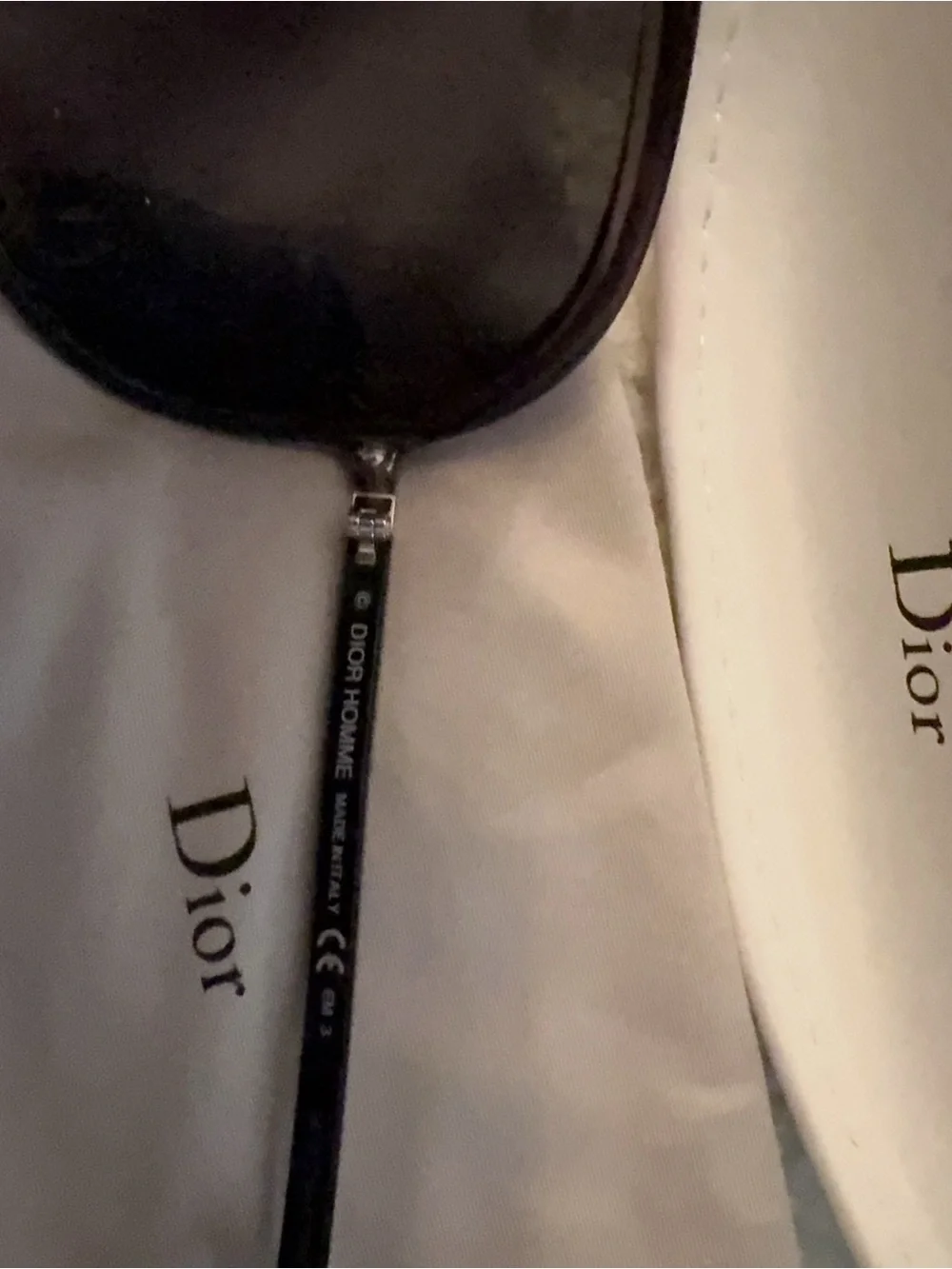 Dior Men’s Black Aviator Sunglasses with Dark Lenses